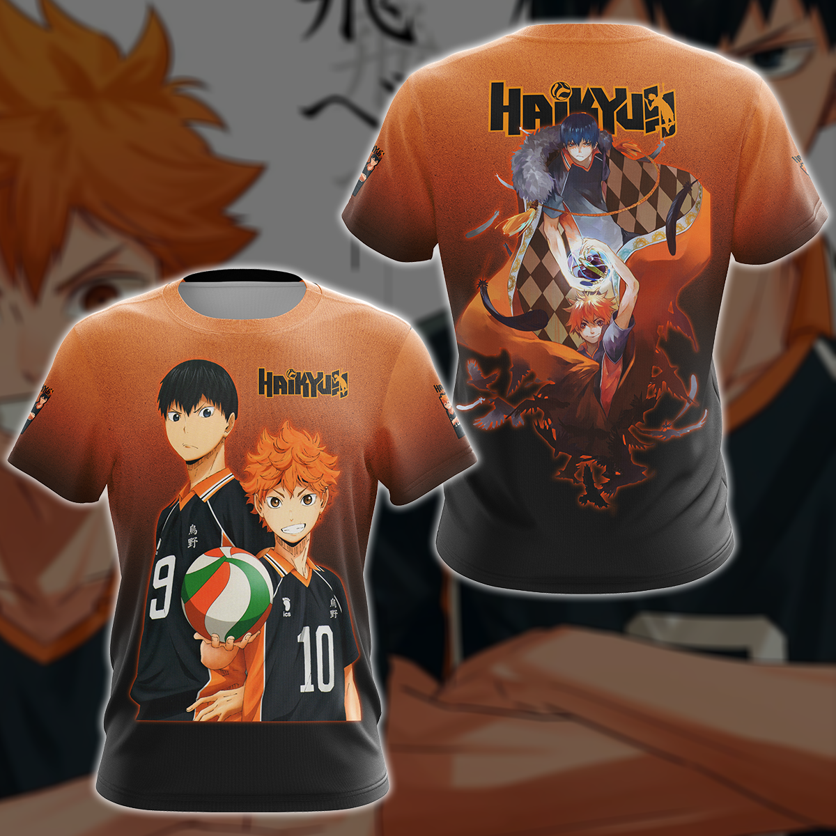Haikyuu Anime Anime Manga 3D All Over Printed T-shirt Tank Top Zip Hoodie Pullover Hoodie Hawaiian Shirt Beach Shorts Jogger T-shirt
