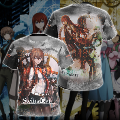 Steins;Gate Anime All-Over T-shirt Hoodie Tank Top Hawaiian Shirt Beach Shorts Joggers T-shirt