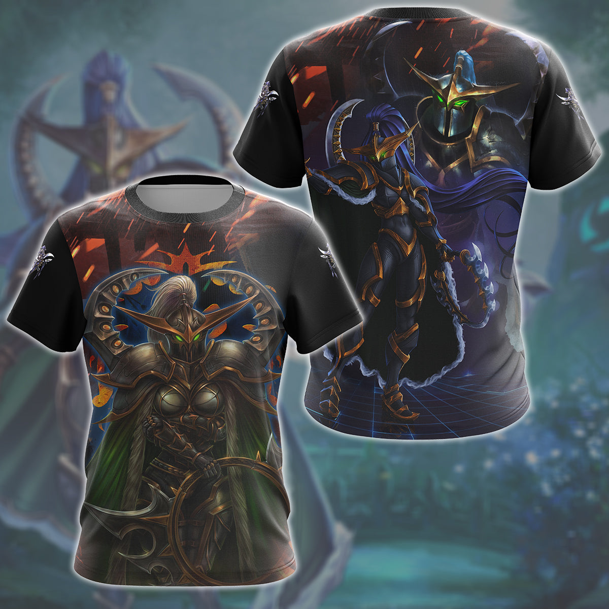 World Of Warcraft Maiev Shadowsong Video Game All Over Printed T-shirt Tank Top Zip Hoodie Pullover Hoodie Hawaiian Shirt Beach Shorts Joggers T-shirt