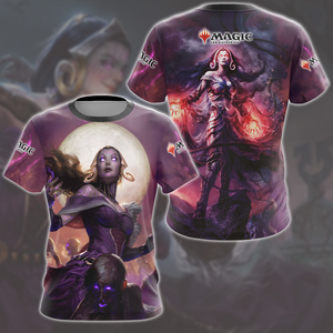 Magic: The Gathering Liliana Vess Video Game All Over Printed T-shirt Tank Top Zip Hoodie Pullover Hoodie Hawaiian Shirt Beach Shorts Joggers T-shirt S 