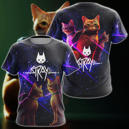 Stray Video Game 3D All Over Print T-shirt Tank Top Zip Hoodie Pullover Hoodie Hawaiian Shirt Beach Shorts Jogger T-shirt