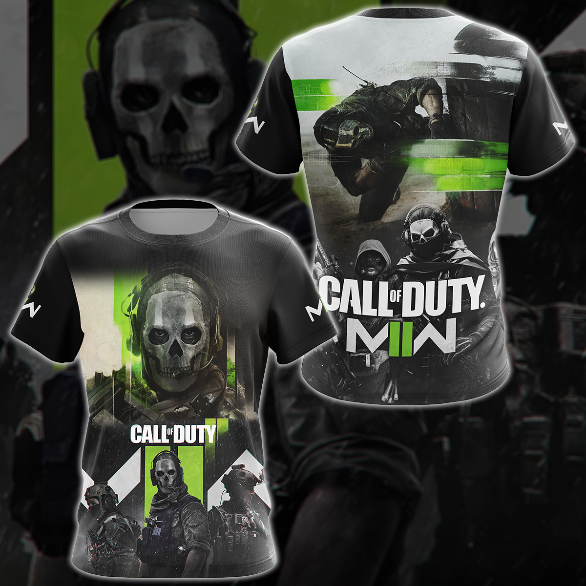 Call of Duty: Modern Warfare II Video Game 3D All Over Print T-shirt Tank Top Zip Hoodie Pullover Hoodie Hawaiian Shirt Beach Shorts Jogger T-shirt S 