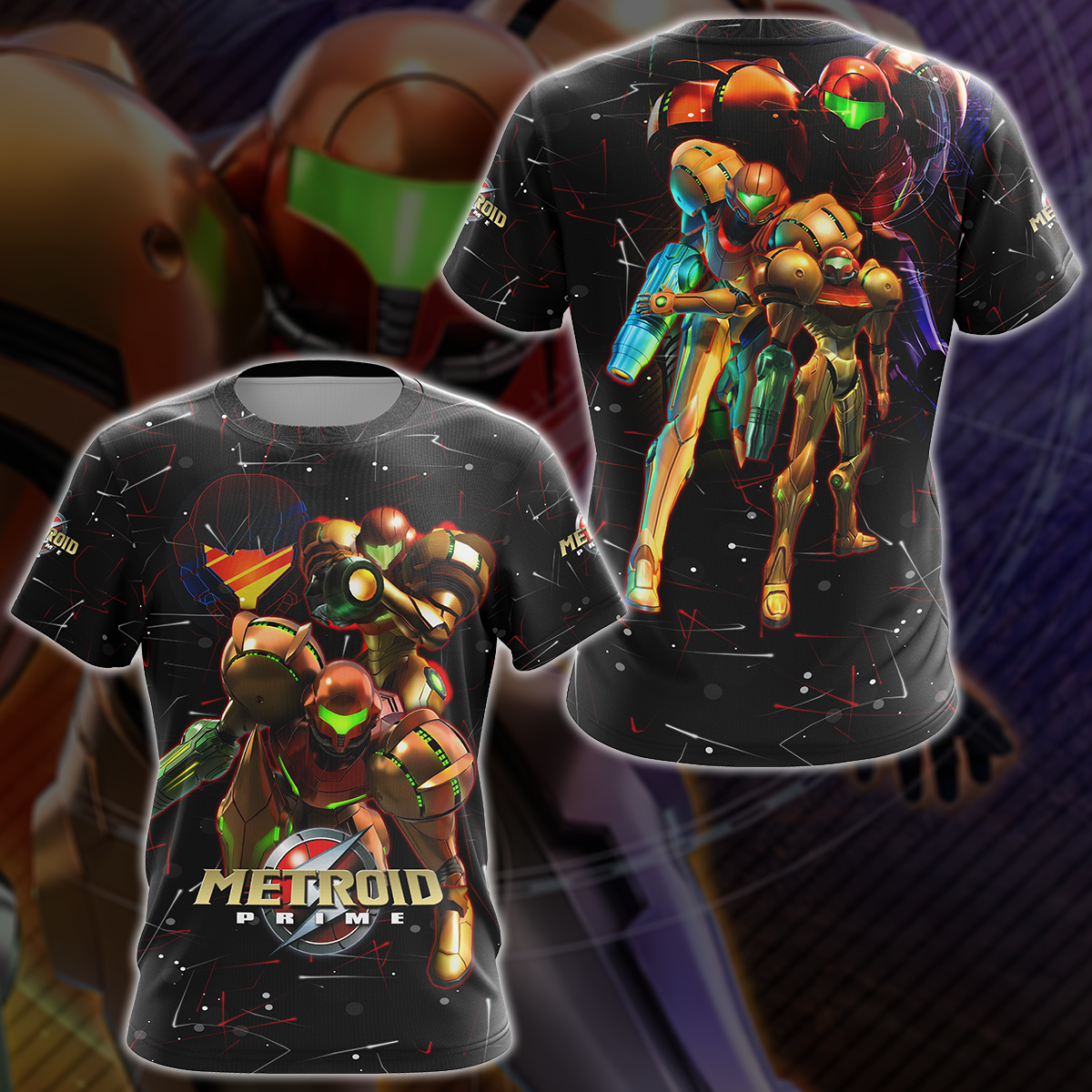 Metroid Prime Remastered Video Game 3D All Over Printed T-shirt Tank Top Zip Hoodie Pullover Hoodie Hawaiian Shirt Beach Shorts Jogger T-shirt