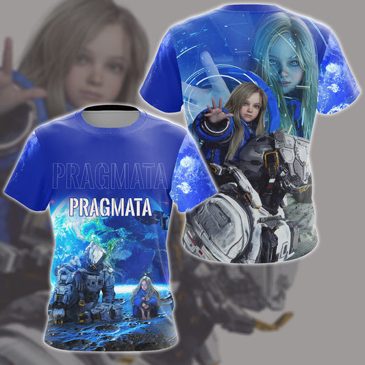 Pragmata Video Game All Over Printed T-shirt Tank Top Zip Hoodie Pullover Hoodie Hawaiian Shirt Beach Shorts Joggers