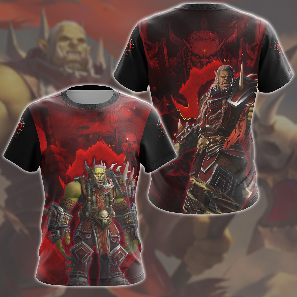 World Of Warcraft Varok Saurfang Video Game All Over Printed T-shirt Tank Top Zip Hoodie Pullover Hoodie Hawaiian Shirt Beach Shorts Joggers T-shirt