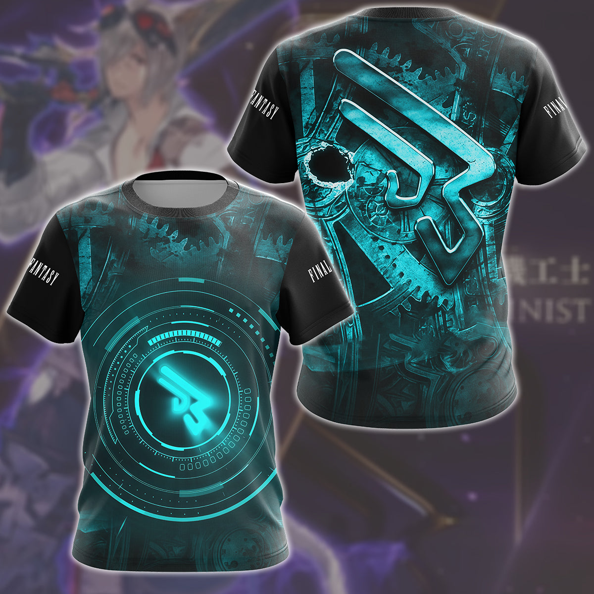 Final Fantasy Machinist Video Game All Over Printed T-shirt Tank Top Zip Hoodie Pullover Hoodie Hawaiian Shirt Beach Shorts Joggers T-shirt