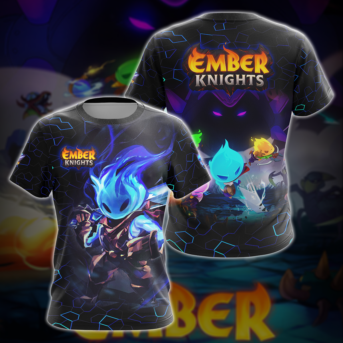 Ember Knights Video Game 3D All Over Printed T-shirt Tank Top Zip Hoodie Pullover Hoodie Hawaiian Shirt Beach Shorts Jogger T-shirt