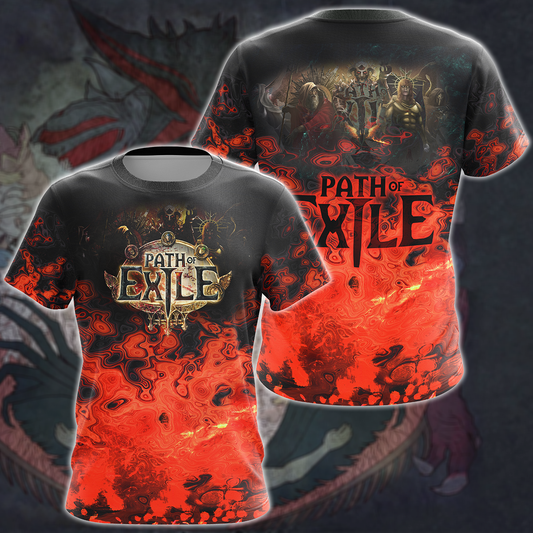 Path Of Exile Video Game 3D All Over Print T-shirt Tank Top Zip Hoodie Pullover Hoodie Hawaiian Shirt Beach Shorts Jogger T-shirt