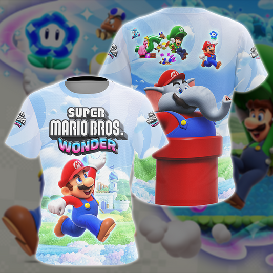 Super Mario Bros. Wonder Video Game All Over Printed T-shirt Tank Top Zip Hoodie Pullover Hoodie Hawaiian Shirt Beach Shorts Joggers T-shirt