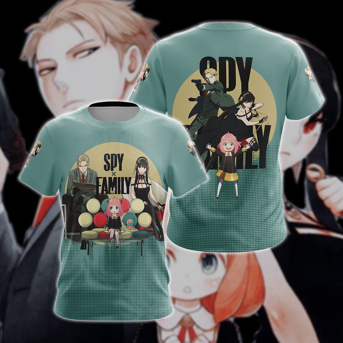 Spy x Family 3D All Over Print T-shirt Tank Top Zip Hoodie Pullover Hoodie Hawaiian Shirt Beach Shorts Jogger T-shirt