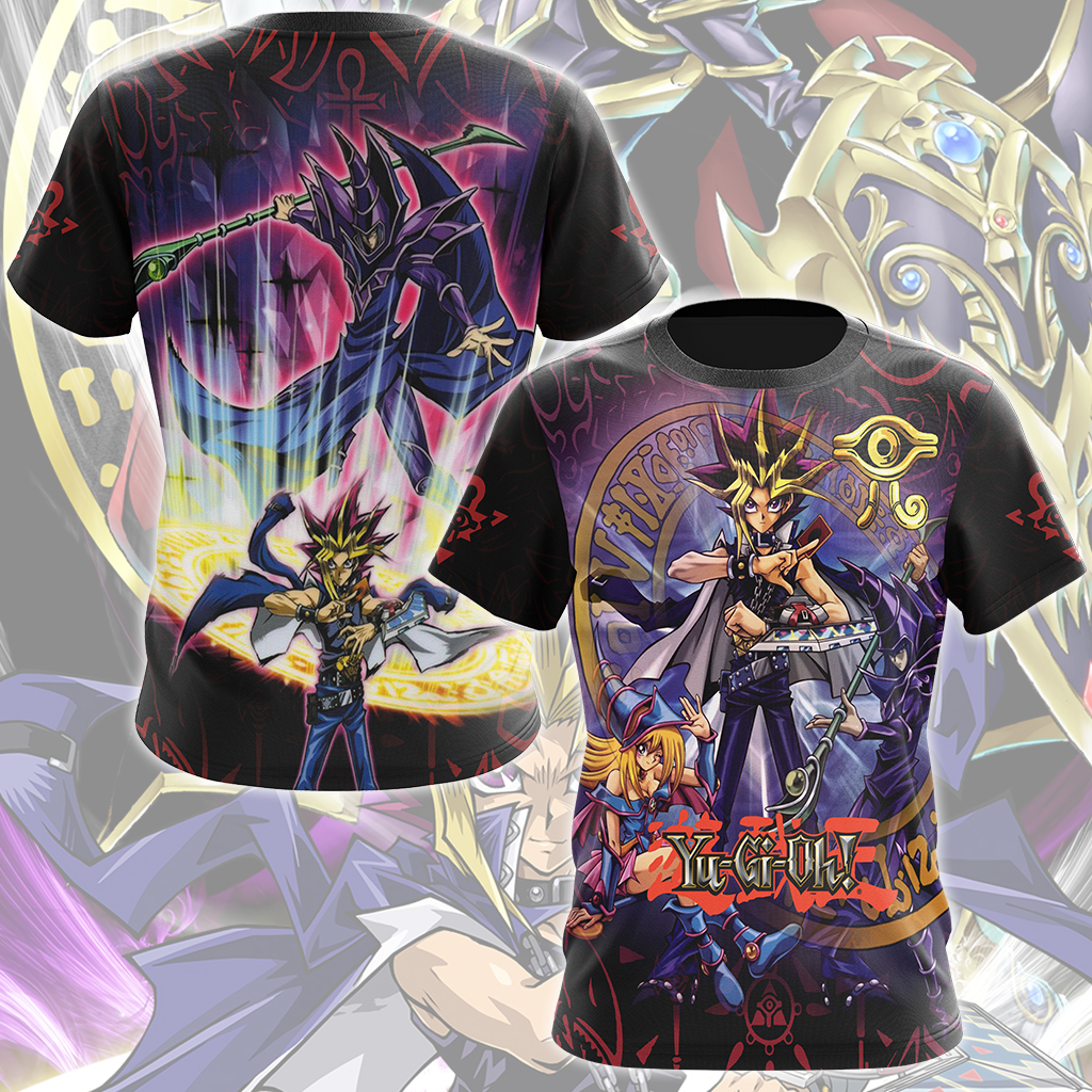 Yu-Gi-Oh! Dark Magician Video Game All Over Printed T-shirt Tank Top Zip Hoodie Pullover Hoodie Hawaiian Shirt Beach Shorts Joggers T-shirt