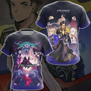 Fire Emblem: Three Houses Video Game 3D All Over Printed T-shirt Tank Top Zip Hoodie Pullover Hoodie Hawaiian Shirt Beach Shorts Jogger T-shirt S 