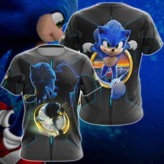Sonic The Hedgehog Video Game 3D All Over Print T-shirt Tank Top Zip Hoodie Pullover Hoodie Hawaiian Shirt Beach Shorts Jogger T-shirt