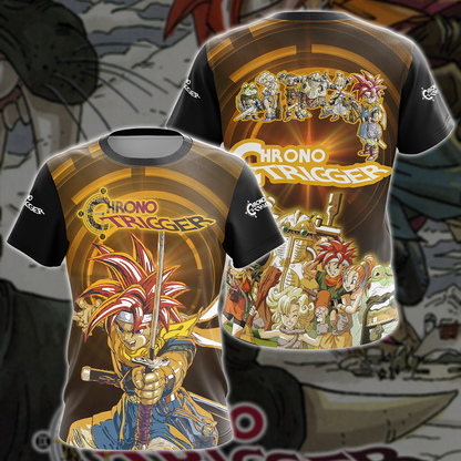 Chrono Trigger Video Game All-Over T-shirt Hoodie Tank Top Hawaiian Shirt Beach Shorts Joggers T-shirt