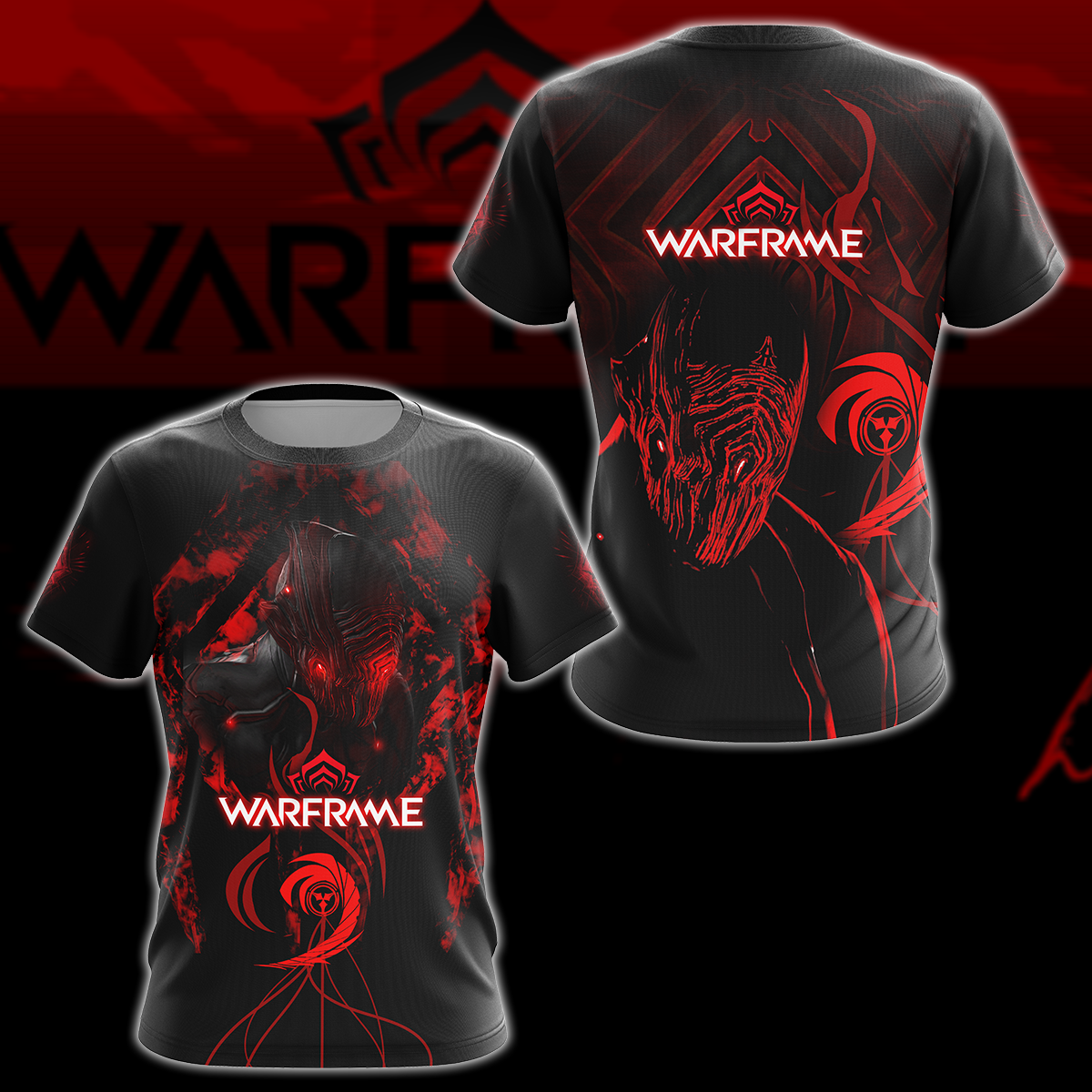 Warframe Video Game 3D All Over Printed T-shirt Tank Top Zip Hoodie Pullover Hoodie Hawaiian Shirt Beach Shorts Joggers T-shirt