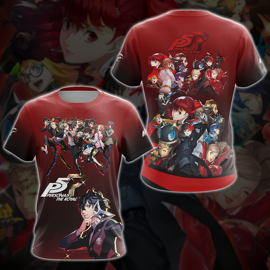 Persona 5 Royal Video Game 3D All Over Print T-shirt Tank Top Zip Hoodie Pullover Hoodie Hawaiian Shirt Beach Shorts Jogger T-shirt