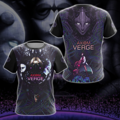 Axiom Verge Video Game 3D All Over Printed T-shirt Tank Top Zip Hoodie Pullover Hoodie Hawaiian Shirt Beach Shorts Jogger T-shirt