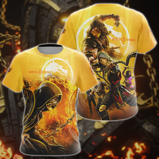 Mortal Kombat Video Game 3D All Over Print T-shirt Tank Top Zip Hoodie Pullover Hoodie Hawaiian Shirt Beach Shorts Jogger T-shirt