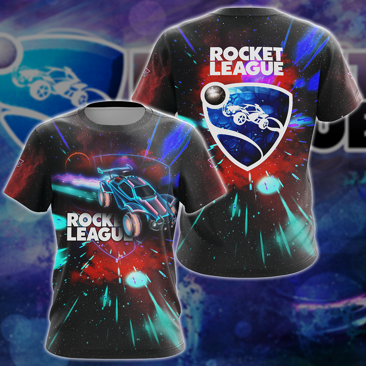 Rocket League Video Game 3D All Over Print T-shirt Tank Top Zip Hoodie Pullover Hoodie Hawaiian Shirt Beach Shorts Jogger T-shirt