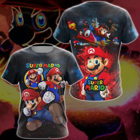 Super Mario Video Game 3D All Over Print T-shirt Tank Top Zip Hoodie Pullover Hoodie Hawaiian Shirt Beach Shorts Jogger T-shirt