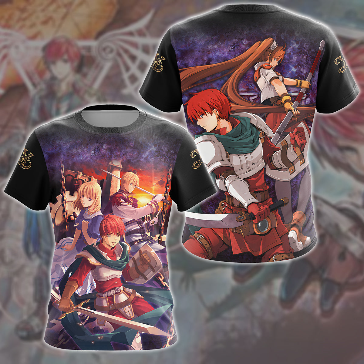 Ys Adol Christin Video Game All Over Printed T-shirt Tank Top Zip Hoodie Pullover Hoodie Hawaiian Shirt Beach Shorts Joggers