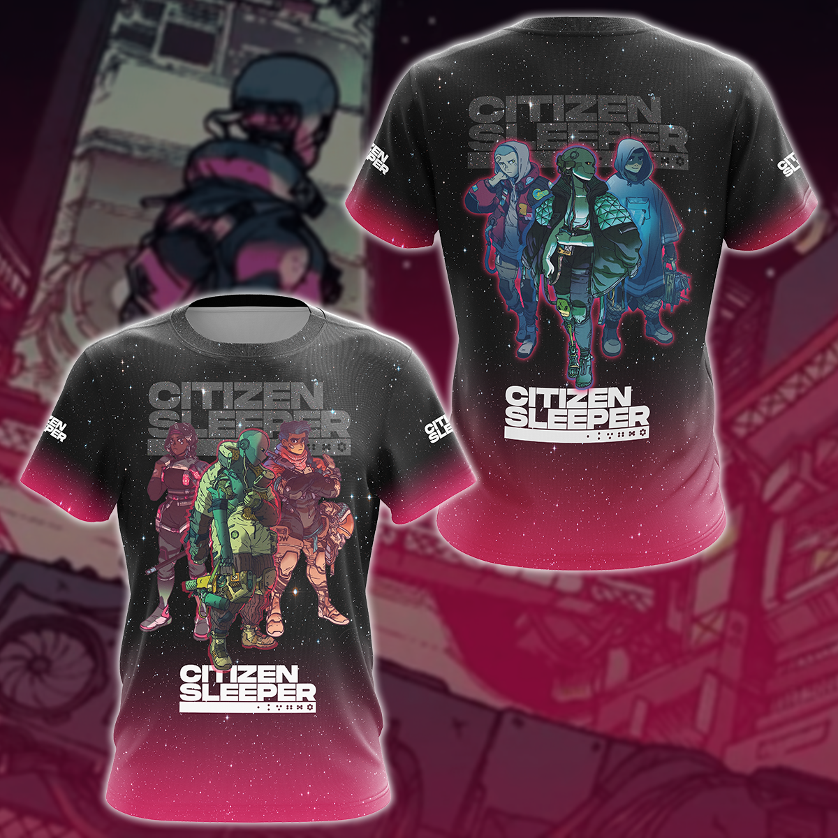 Citizen Sleeper Video Game 3D All Over Printed T-shirt Tank Top Zip Hoodie Pullover Hoodie Hawaiian Shirt Beach Shorts Jogger T-shirt