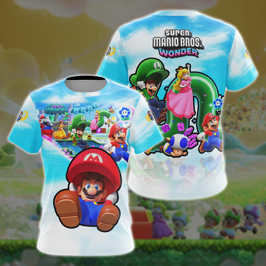 Super Mario Bros. Wonder Video Game All Over Printed T-shirt Tank Top Zip Hoodie Pullover Hoodie Hawaiian Shirt Beach Shorts Joggers T-shirt