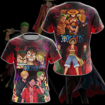 One Piece Luffy Sanji Zoro Anime Manga 3D All Over Print T-shirt Tank Top Zip Hoodie Pullover Hoodie Hawaiian Shirt Beach Shorts Jogger T-shirt