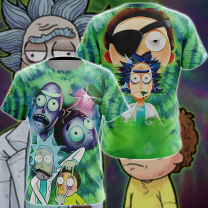 Rick and Morty 3D All Over Print T-shirt Tank Top Zip Hoodie Pullover Hoodie Hawaiian Shirt Beach Shorts Jogger T-shirt