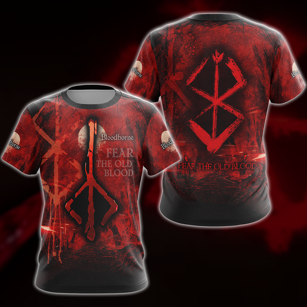 Bloodborne All Over Print T-shirt Tank Top Zip Hoodie Pullover Hoodie Hawaiian Shirt T-shirt