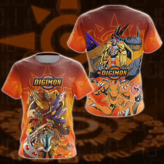 Digimon Video Game 3D All Over Print T-shirt Tank Top Zip Hoodie Pullover Hoodie Hawaiian Shirt Beach Shorts Jogger T-shirt