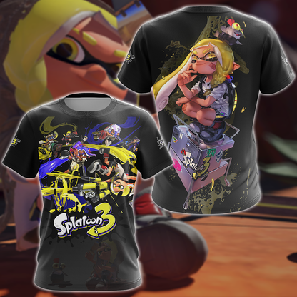 Splatoon 3 Video Game 3D All Over Print T-shirt Tank Top Zip Hoodie Pullover Hoodie Hawaiian Shirt Beach Shorts Jogger T-shirt