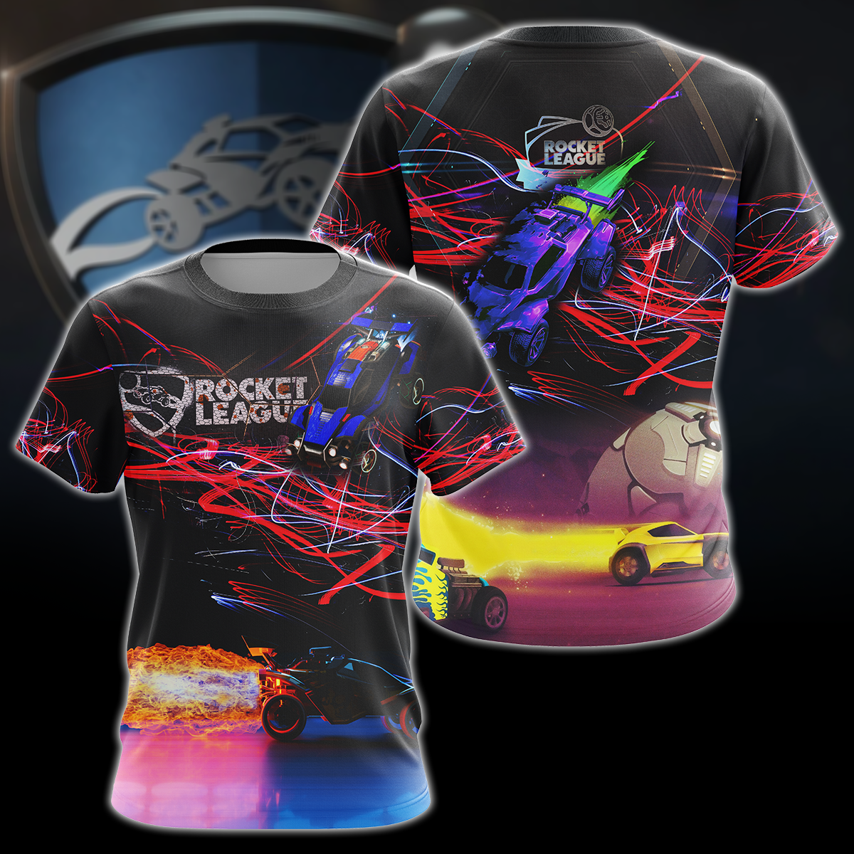 Rocket League Video Game 3D All Over Print T-shirt Tank Top Zip Hoodie Pullover Hoodie Hawaiian Shirt Beach Shorts Jogger T-shirt S 