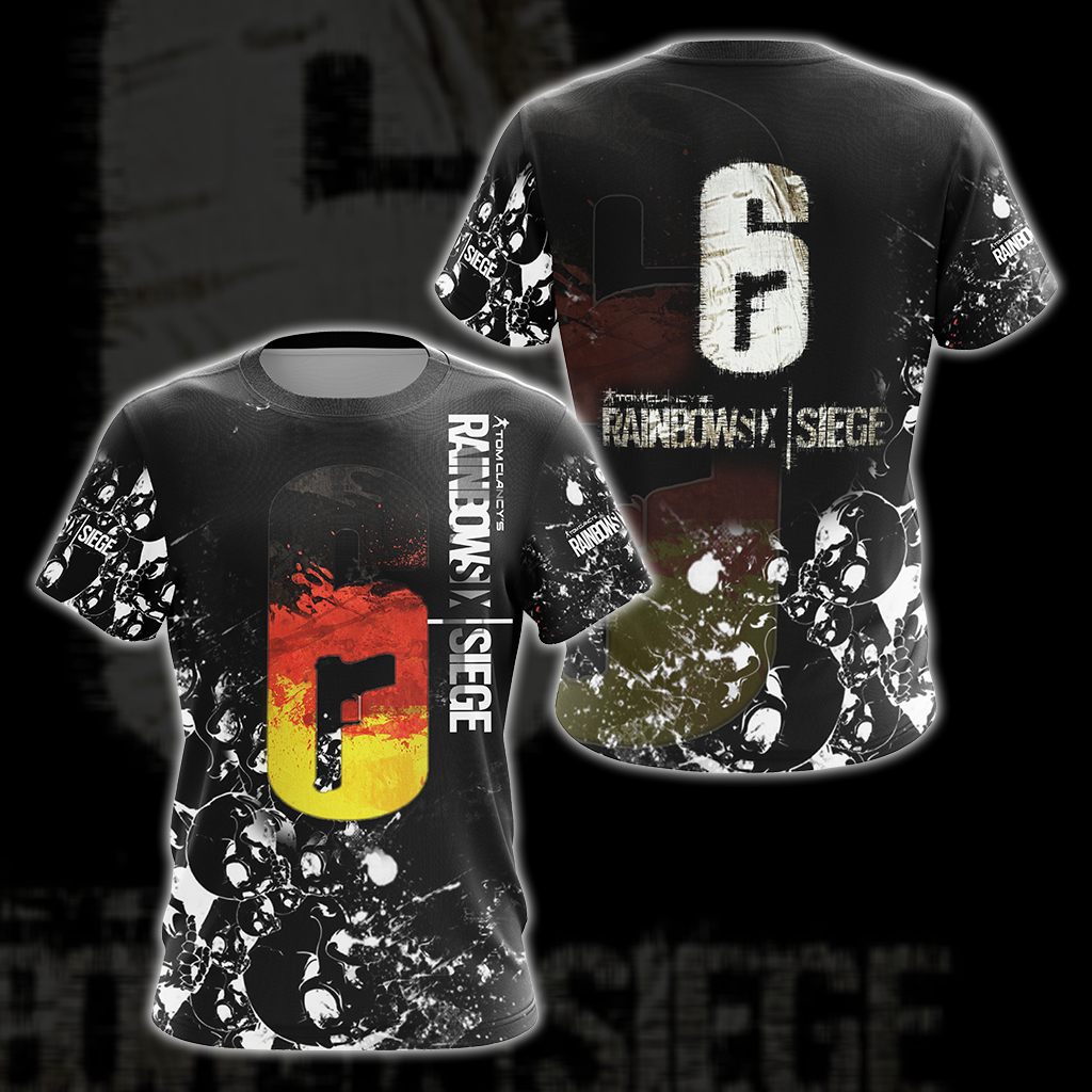 Tom Clancy's Rainbow Six All Over Print T-shirt Tank Top Zip Hoodie Pullover Hoodie Hawaiian Shirt T-shirt S 