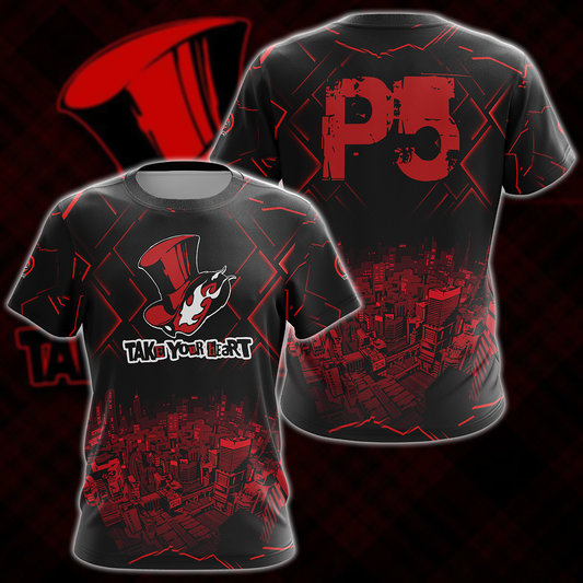 Persona 5 Strikers Video Game 3D All Over Print T-shirt Tank Top Zip Hoodie Pullover Hoodie Hawaiian Shirt Beach Shorts Jogger T-shirt