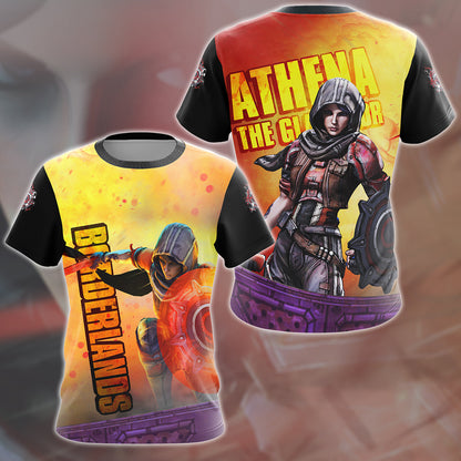 Borderlands Athena Video Game All Over Printed T-shirt Tank Top Zip Hoodie Pullover Hoodie Hawaiian Shirt Beach Shorts Joggers T-shirt