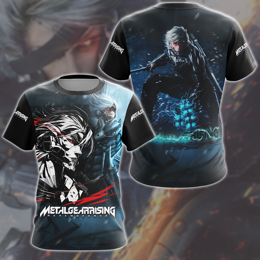 Metal Gear Rising: Revengeance Video Game All Over Printed T-shirt Tank Top Zip Hoodie Pullover Hoodie Hawaiian Shirt Beach Shorts Joggers T-shirt
