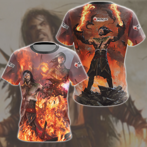 Magic: The Gathering Sarkhan Vol Video Game All Over Printed T-shirt Tank Top Zip Hoodie Pullover Hoodie Hawaiian Shirt Beach Shorts Joggers T-shirt S 