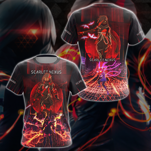 Scarlet Nexus Video Game 3D All Over Printed T-shirt Tank Top Zip Hoodie Pullover Hoodie Hawaiian Shirt Beach Shorts Jogger T-shirt