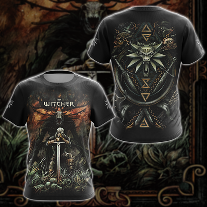 The Witcher Video Game 3D All Over Printed T-shirt Tank Top Zip Hoodie Pullover Hoodie Hawaiian Shirt Beach Shorts Jogger T-shirt