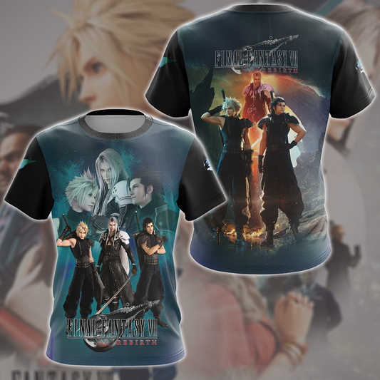Final Fantasy 7 Rebirth Video Game All Over Printed T-shirt Tank Top Zip Hoodie Pullover Hoodie Hawaiian Shirt Beach Shorts Joggers T-shirt