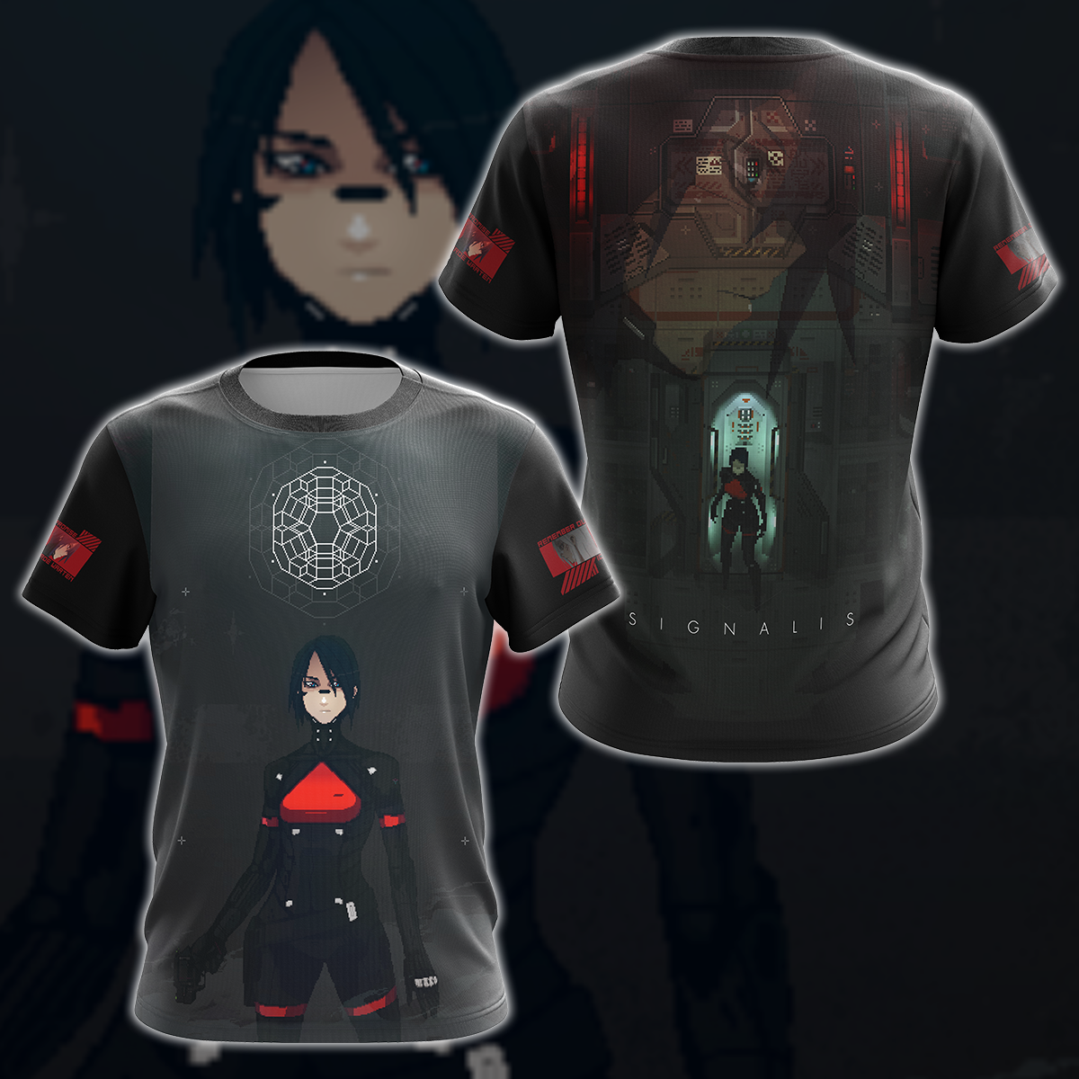 Signalis Video Game 3D All Over Printed T-shirt Tank Top Zip Hoodie Pullover Hoodie Hawaiian Shirt Beach Shorts Jogger T-shirt