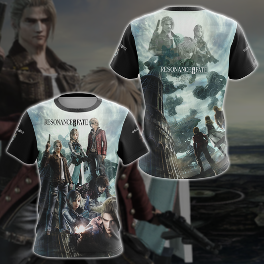 Resonance of Fate Video Game 3D All Over Printed T-shirt Tank Top Zip Hoodie Pullover Hoodie Hawaiian Shirt Beach Shorts Jogger T-shirt