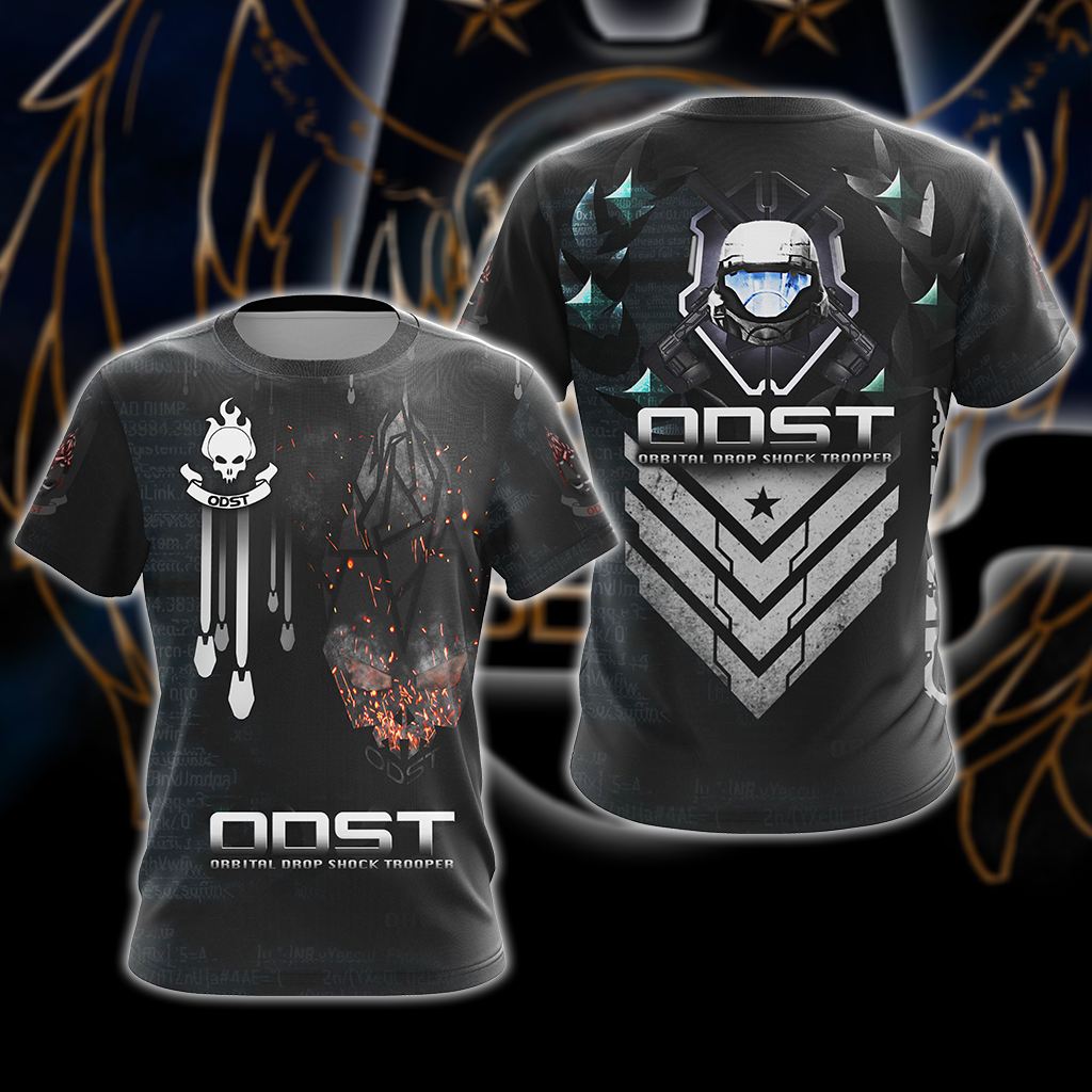 Halo ODST All Over Print T-shirt Tank Top Zip Hoodie Pullover Hoodie Hawaiian Shirt T-shirt