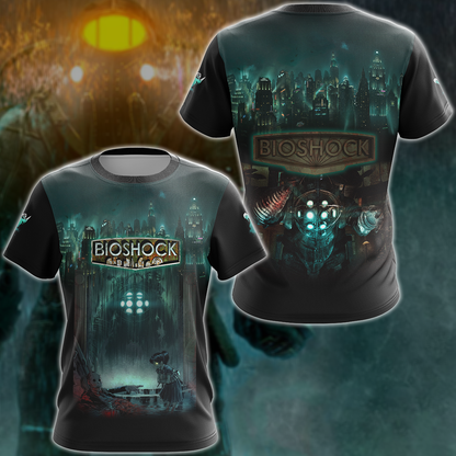 Bioshock Video Game 3D All Over Print T-shirt Tank Top Zip Hoodie Pullover Hoodie Hawaiian Shirt Beach Shorts Jogger T-shirt
