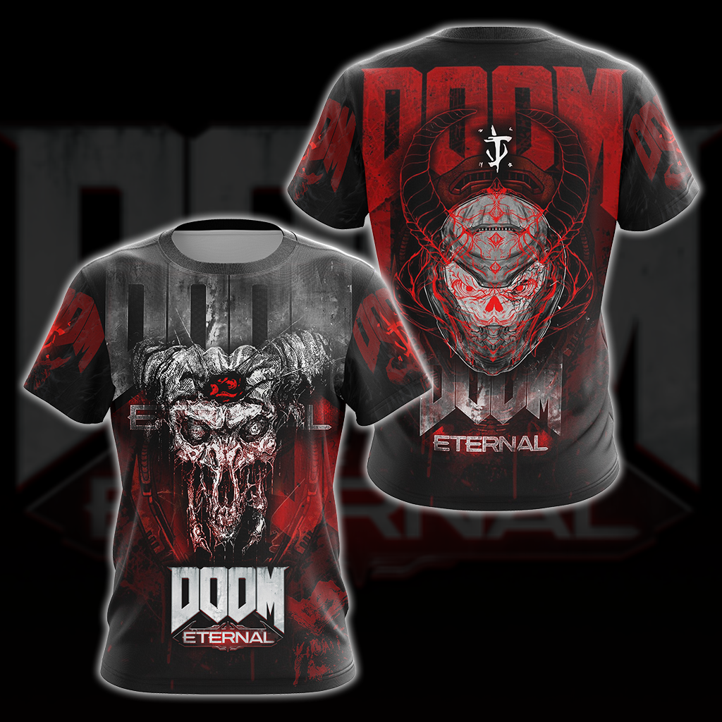DOOM Eternal All Over Print T-shirt Tank Top Zip Hoodie Pullover Hoodie Hawaiian Shirt T-shirt