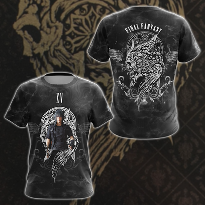 Final Fantasy XV Video Game 3D All Over Printed T-shirt Tank Top Zip Hoodie Pullover Hoodie Hawaiian Shirt Beach Shorts Jogger T-shirt