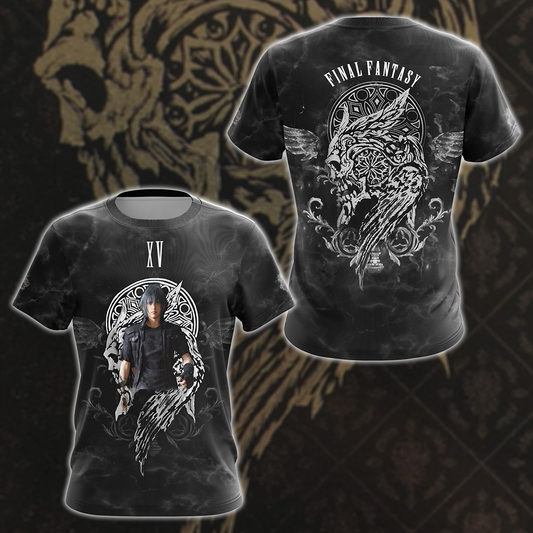 Final Fantasy XV Video Game 3D All Over Printed T-shirt Tank Top Zip Hoodie Pullover Hoodie Hawaiian Shirt Beach Shorts Jogger T-shirt