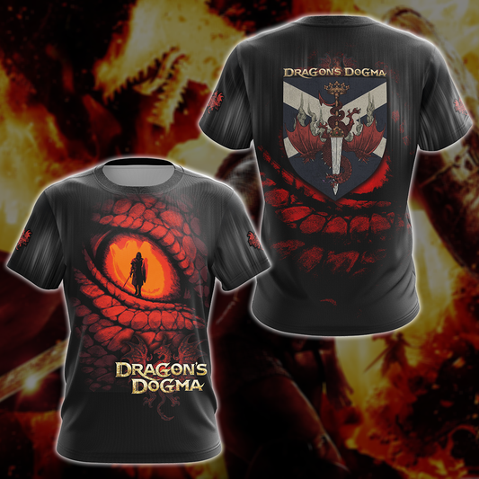 Dragon's Dogma Video Game 3D All Over Printed T-shirt Tank Top Zip Hoodie Pullover Hoodie Hawaiian Shirt Beach Shorts Jogger T-shirt