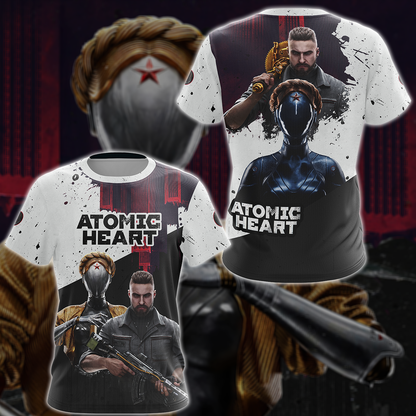 Atomic Heart Video Game 3D All Over Printed T-shirt Tank Top Zip Hoodie Pullover Hoodie Hawaiian Shirt Beach Shorts Jogger T-shirt